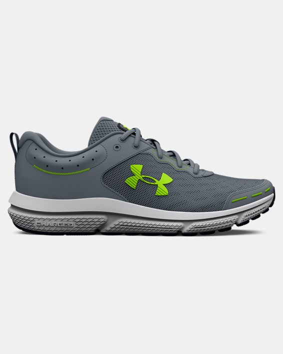 Men's UA Charged Assert 10 Wide (4E) Running Shoes, Gray, pdpMainDesktop image number 0